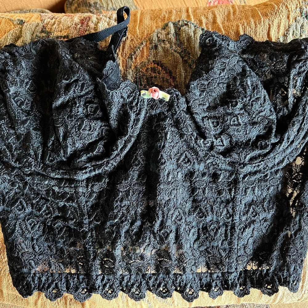 Lace Black Bustier